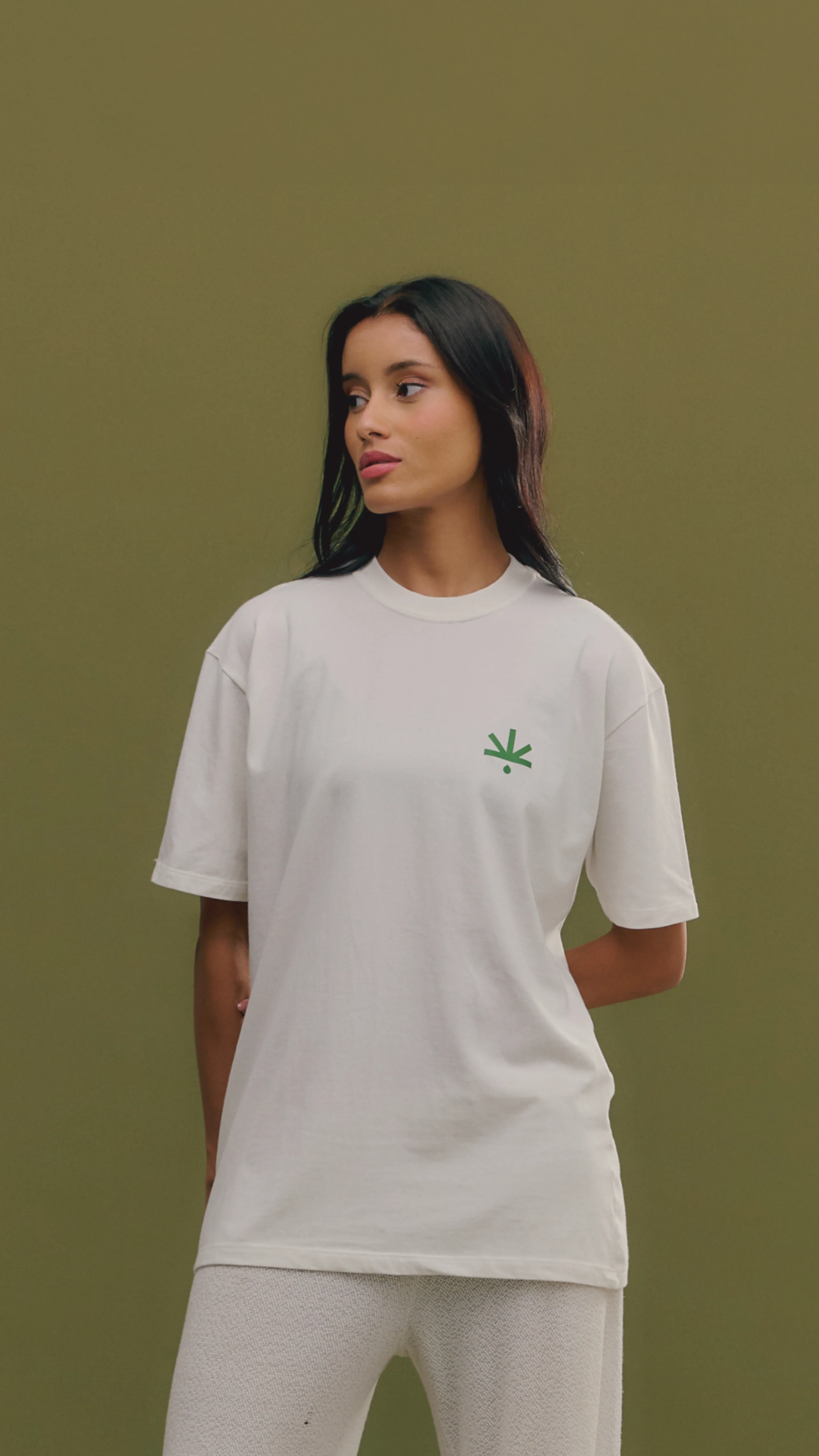 Camiseta oversized background