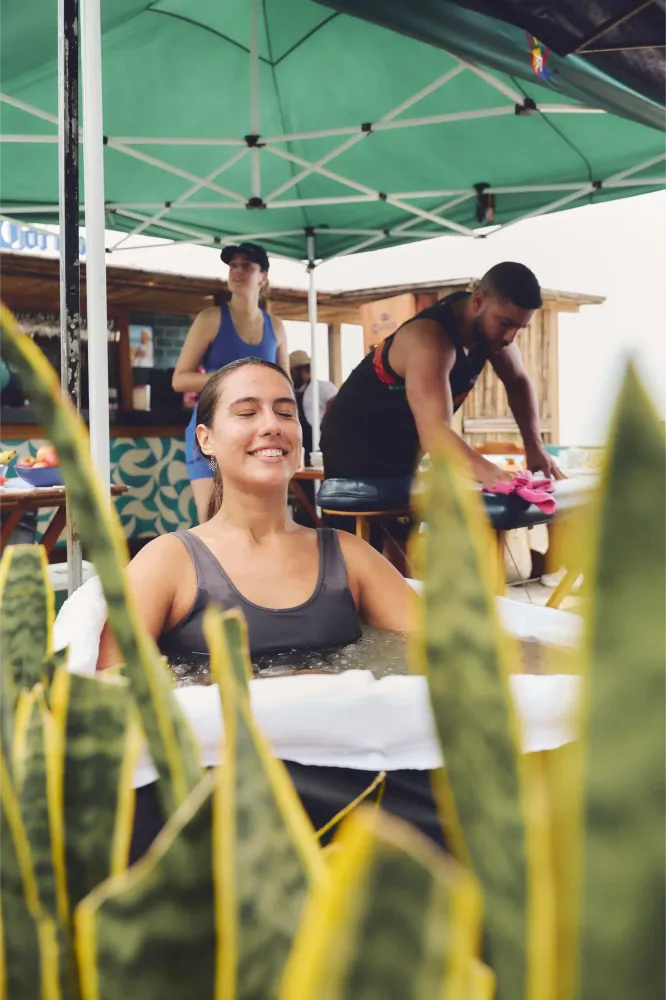 Album do Banho de gelo e recuperação muscular após a corrida Click Runner
