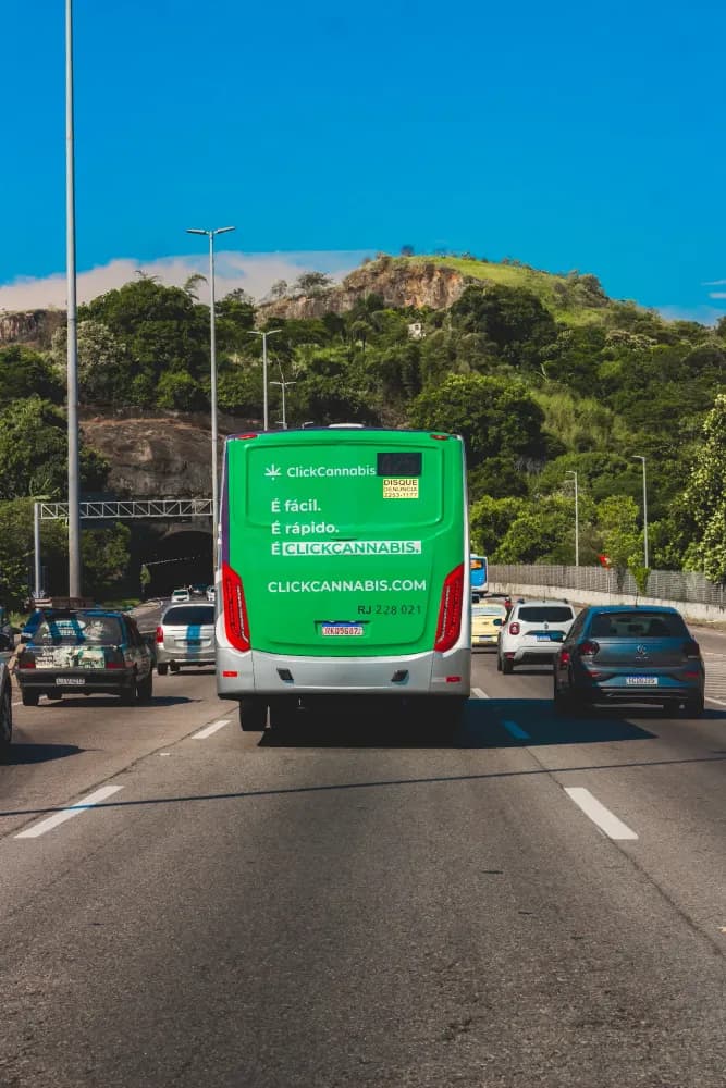 Album do Grande ação da Click Cannabis nos ônibus urbanos para conscientização sobre cannabis medicinal